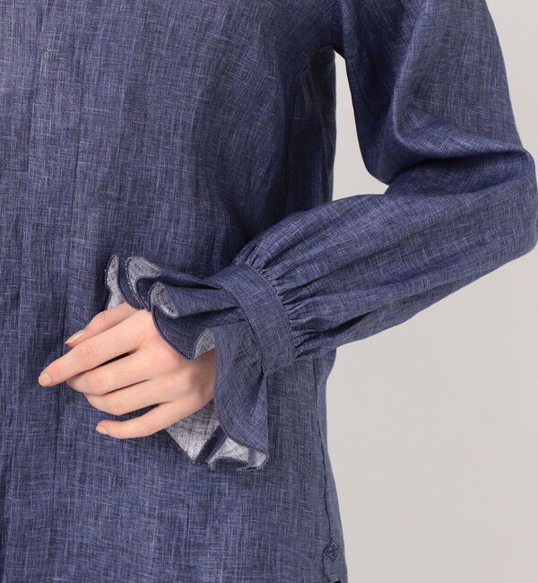 TOMORROWLAND BUYING WEAR「BOURRIENNE BOUDOIR LIN MARINE  リネンブラウス」|シャツ・ブラウス|