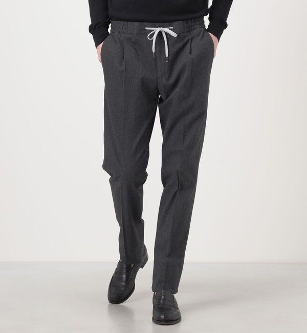 TOMORROWLAND BUYING WEAR「PT TORINO SOFT 1P JOGGER コットンストレッチ 1プリーツイージースラックス」|スラックス|