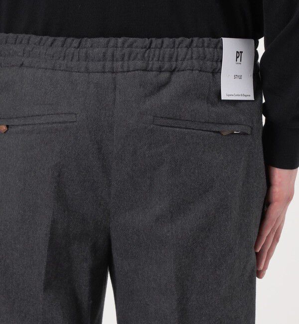TOMORROWLAND BUYING WEAR「PT TORINO SOFT 1P JOGGER コットンストレッチ 1プリーツイージースラックス」|スラックス|