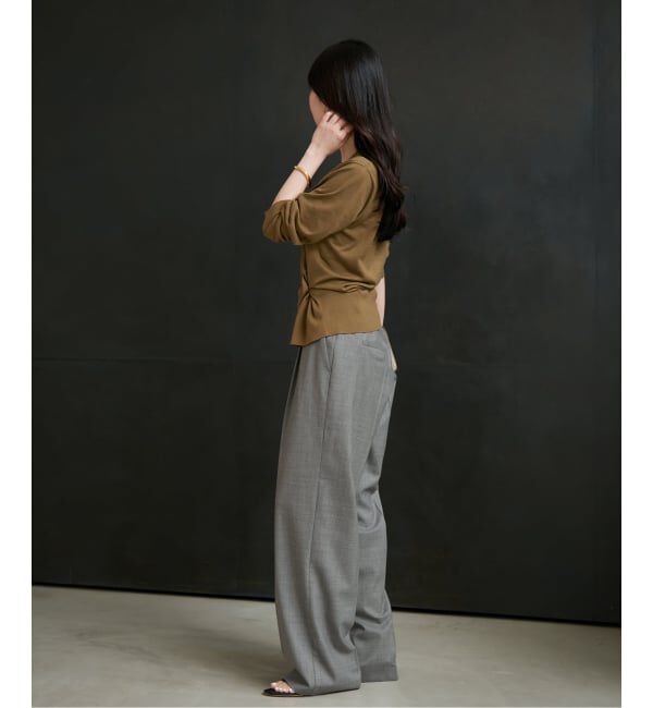 Plage「《予約》R&rsquo;IAM WOOSTED BASIC パンツ」|スラックス|