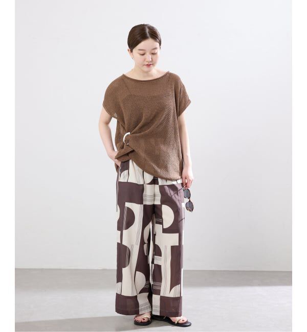 IENA「ジオメトリックイージーワイドパンツ」|その他|