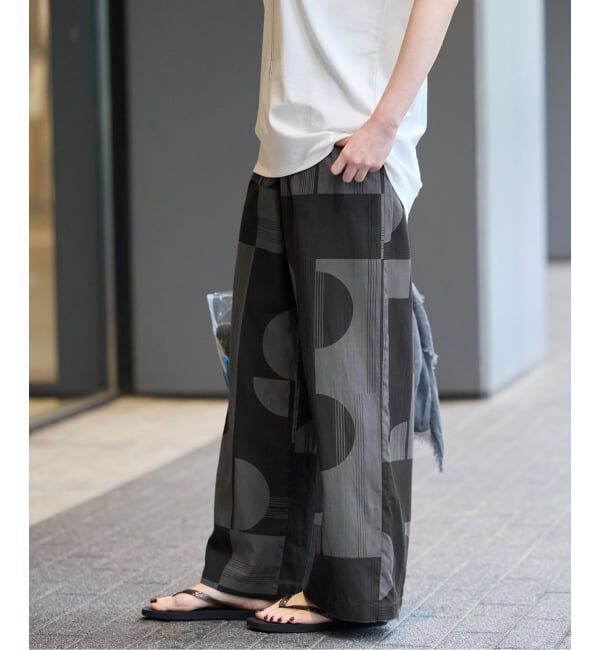 IENA「ジオメトリックイージーワイドパンツ」|その他|