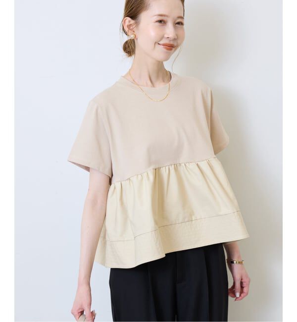 SLOBE IENA「ペプラムデザインカットソー」|Tシャツ・カットソー|