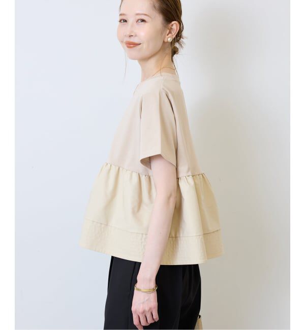 SLOBE IENA「ペプラムデザインカットソー」|Tシャツ・カットソー|