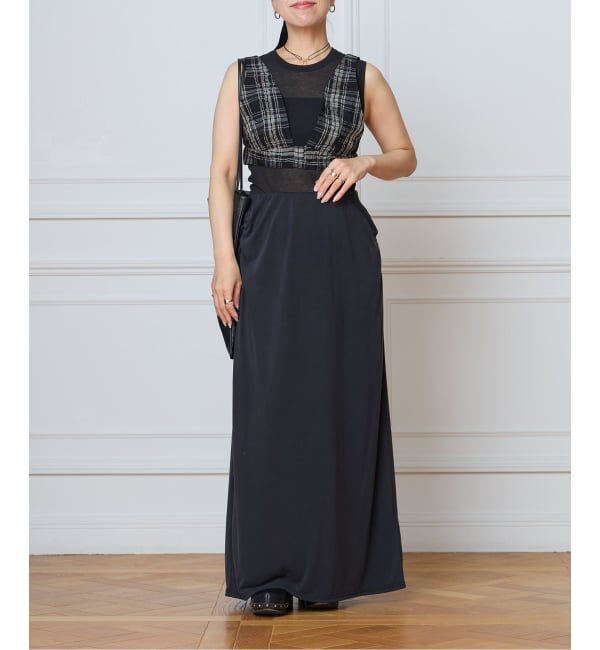 IENA LA BOUCLE「IENA LA BOUCLE キャッチワッシャーチェックビスチェ」|その他|