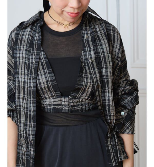 IENA LA BOUCLE「IENA LA BOUCLE キャッチワッシャーチェックビスチェ」|その他|