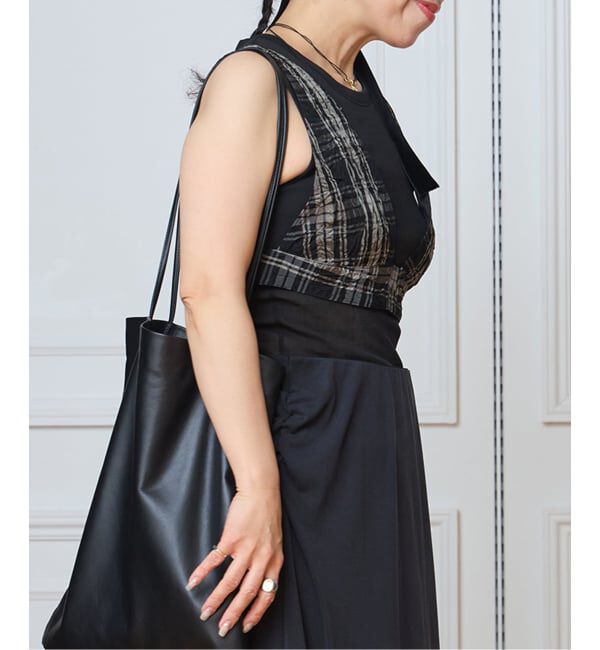 IENA LA BOUCLE「IENA LA BOUCLE キャッチワッシャーチェックビスチェ」|その他|