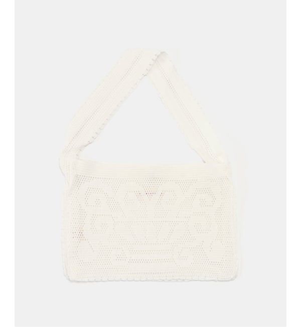 SLOBE IENA「nananita/ナナニータ FOUNTAIN CROCHET BAG MP001-00004/00002」|その他|ホワイト