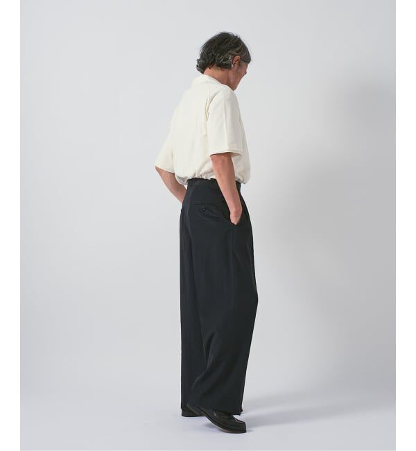 EDIFICE「EDIFICE by Product Twelve リファインド1タックワイドパンツ」|スラックス|