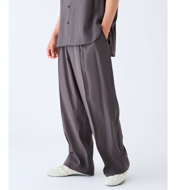EDIFICE「EDIFICE by Product Twelve リファインド1タックワイドパンツ」|スラックス|