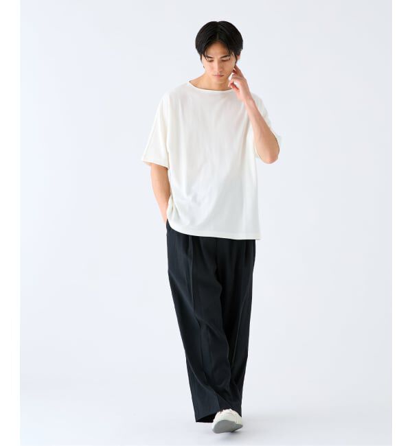EDIFICE「EDIFICE by Product Twelve リファインド1タックワイドパンツ」|スラックス|