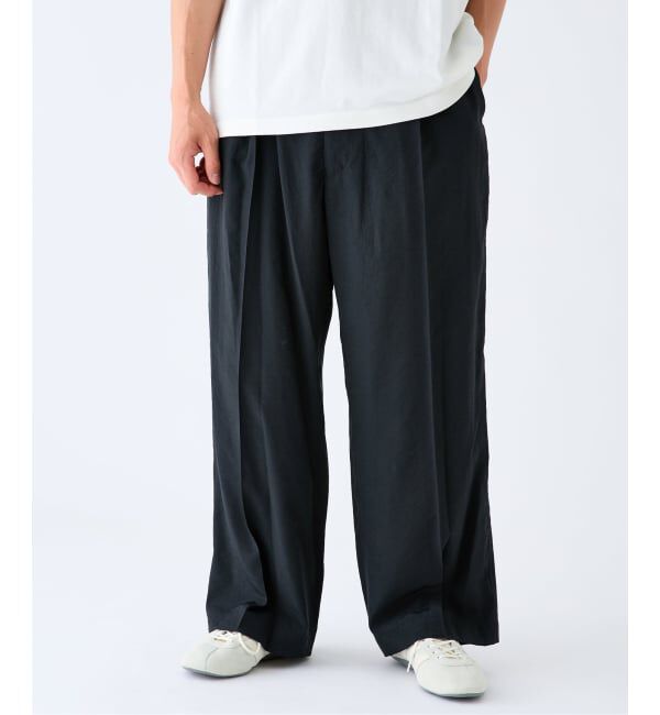 EDIFICE「EDIFICE by Product Twelve リファインド1タックワイドパンツ」|スラックス|