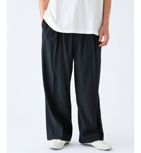 EDIFICE「EDIFICE by Product Twelve リファインド1タックワイドパンツ」|スラックス|