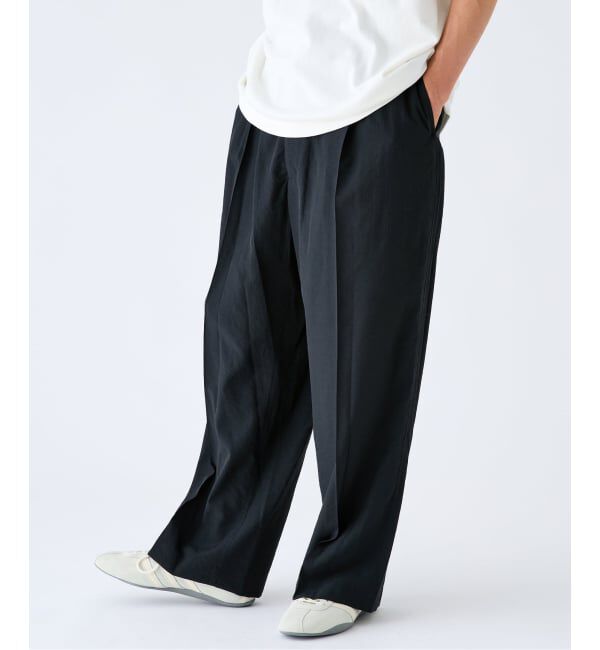 EDIFICE「EDIFICE by Product Twelve リファインド1タックワイドパンツ」|スラックス|
