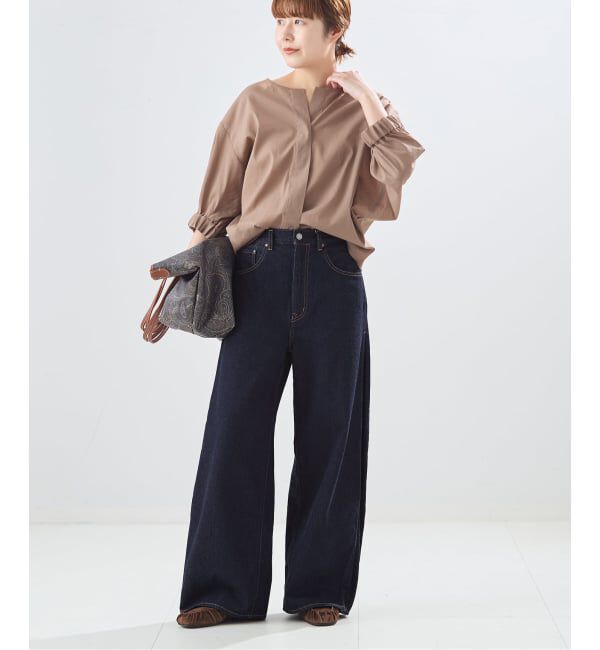journal standard L'essage「サイドタックデニムパンツ」|デニム|