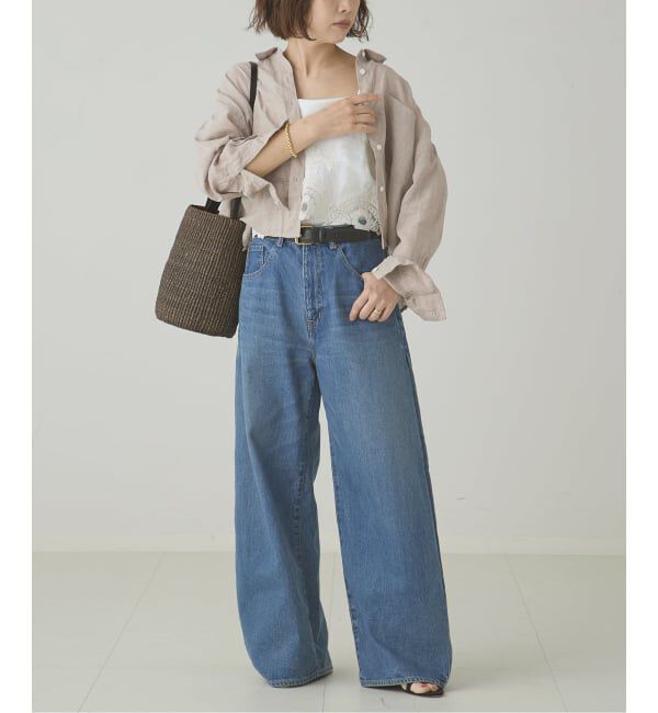 journal standard L'essage「サイドタックデニムパンツ」|デニム|