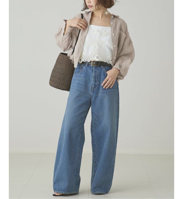 journal standard L'essage「サイドタックデニムパンツ」|デニム|