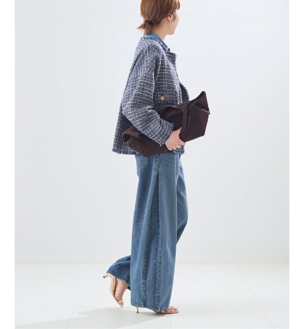 journal standard L'essage「サイドタックデニムパンツ」|デニム|