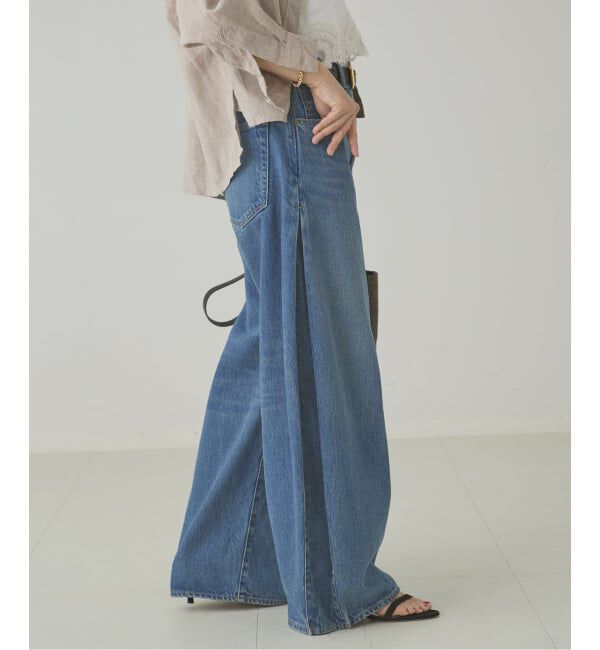 journal standard L'essage「サイドタックデニムパンツ」|デニム|ブルー A