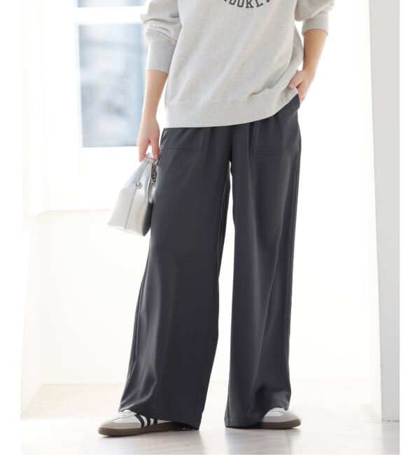 JOURNAL STANDARD relume「《追加2》サテンベイカーパンツ」|その他|ブラック A