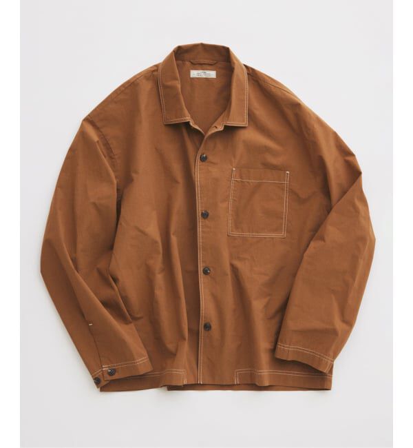 JOURNAL STANDARD relume「INITS FABRIC / イニッツ ファブリック リラックス シャツブルゾン」|シャツ・ブラウス|ブラウン B