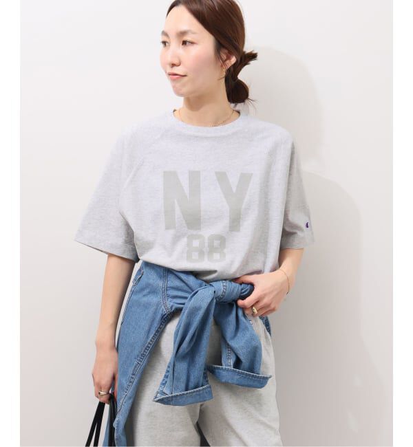 JOURNAL STANDARD relume「《追加》別注【Champion/チャンピオン】16s/1 Jersey TEE Bleach Wash：Tシャツ」|Tシャツ・カットソー|