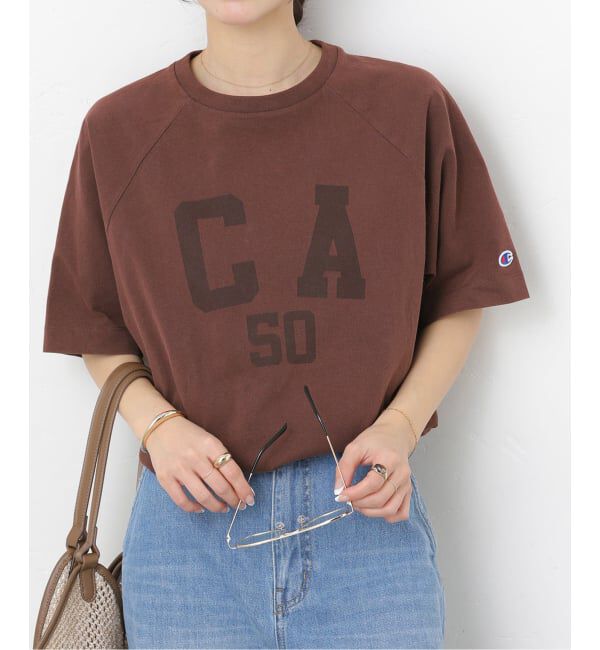 JOURNAL STANDARD relume「《追加》別注【Champion/チャンピオン】16s/1 Jersey TEE Bleach Wash：Tシャツ」|Tシャツ・カットソー|