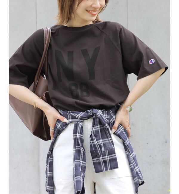 JOURNAL STANDARD relume「《追加》別注【Champion/チャンピオン】16s/1 Jersey TEE Bleach Wash：Tシャツ」|Tシャツ・カットソー|