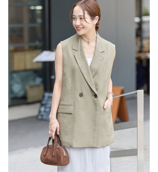 JOURNAL STANDARD「アイアスストレッチ ベスト」|ダウンベスト・ベスト|ベージュ