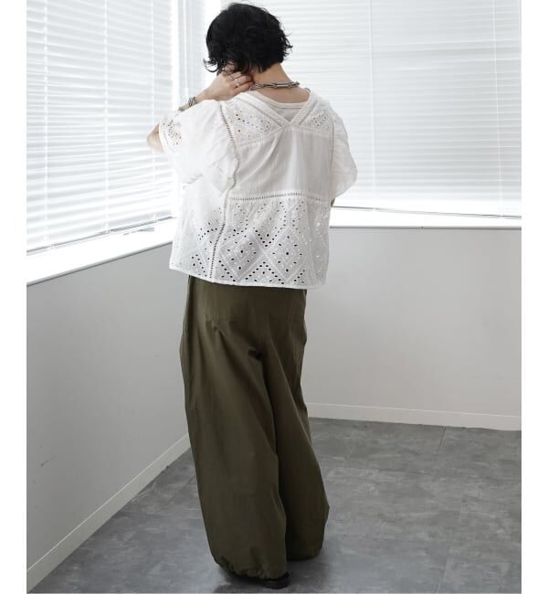 journal standard luxe「カットワークレースMIX フリルブラウス」|シャツ・ブラウス|