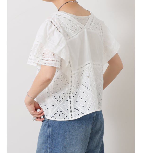 journal standard luxe「カットワークレースMIX フリルブラウス」|シャツ・ブラウス|