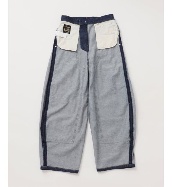 journal standard L'essage「ダブルニーワイドデニムパンツ」|デニム|