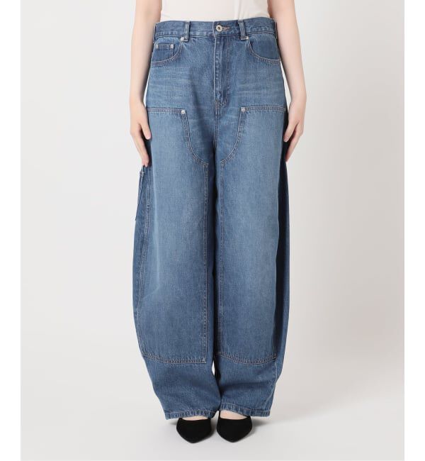 journal standard L'essage「ダブルニーワイドデニムパンツ」|デニム|