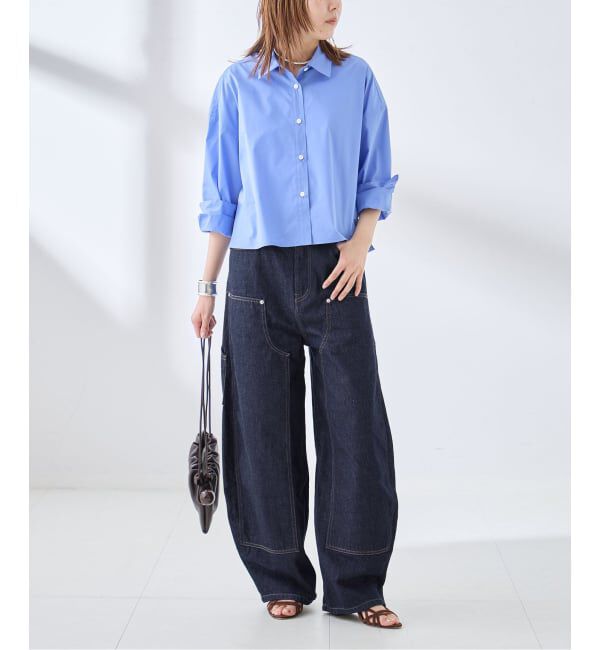 journal standard L'essage「ダブルニーワイドデニムパンツ」|デニム|