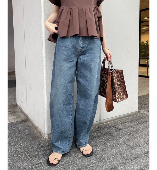journal standard L'essage「12.5oz バルーンデニムパンツ」|デニム|ブルー A