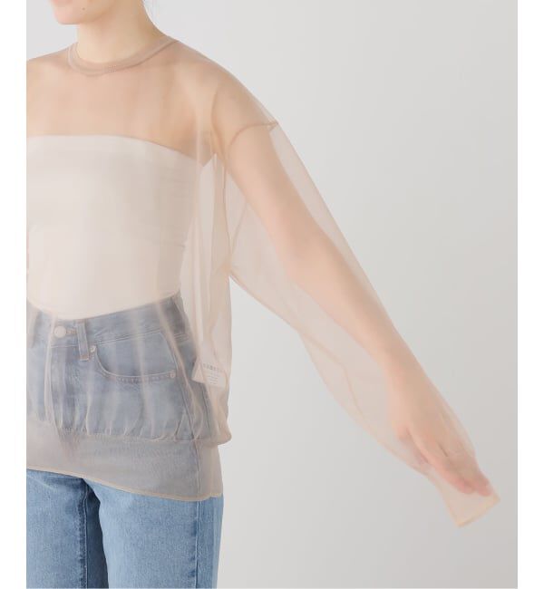 journal standard L'essage「INSCRIRE/アンスクリア Sheer Pullover Knit プルオーバー」|ニット・セーター|
