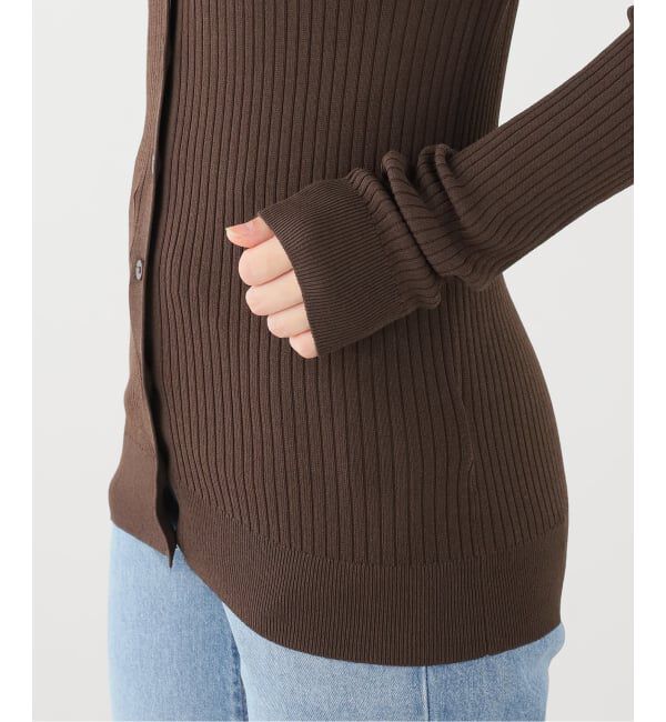 journal standard L'essage「TIBI/ティビ RIBBED SWEATER SLIM CARDIGAN カーディガン」|ニット・セーター|