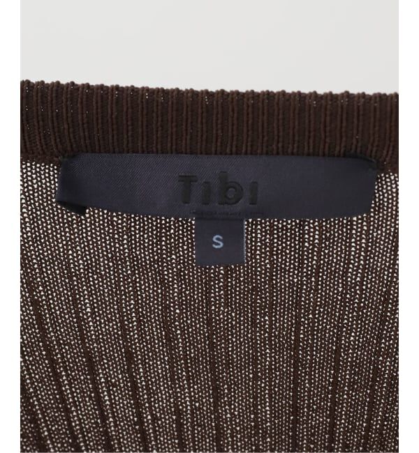 journal standard L'essage「TIBI/ティビ RIBBED SWEATER SLIM CARDIGAN カーディガン」|ニット・セーター|