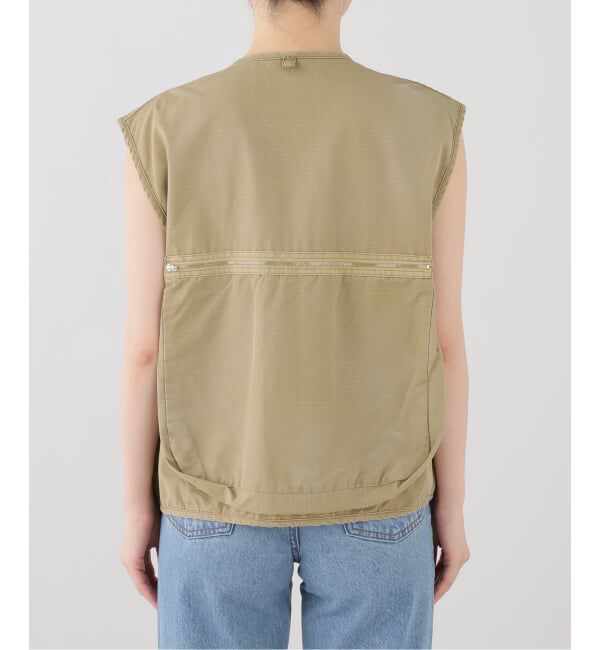 journal standard L'essage「INSCRIRE/アンスクリア Cotton Rip Stop Fishing Vest ベスト」|ダウンベスト・ベスト|