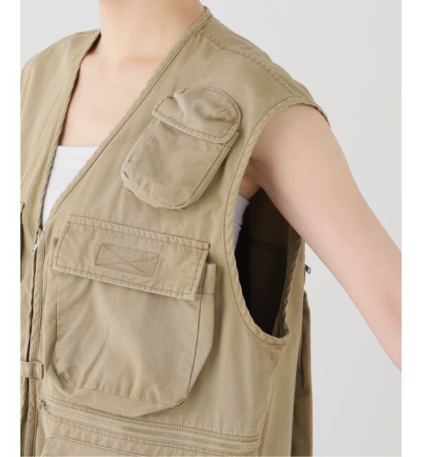 journal standard L'essage「INSCRIRE/アンスクリア Cotton Rip Stop Fishing Vest ベスト」|ダウンベスト・ベスト|