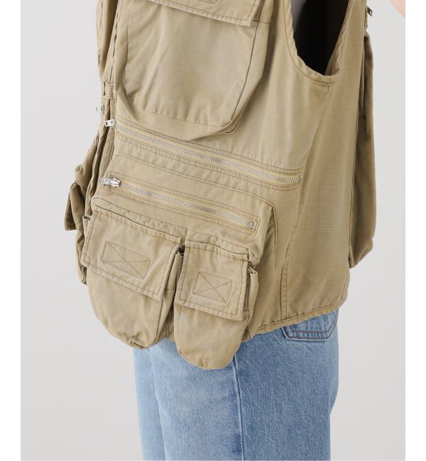 journal standard L'essage「INSCRIRE/アンスクリア Cotton Rip Stop Fishing Vest ベスト」|ダウンベスト・ベスト|