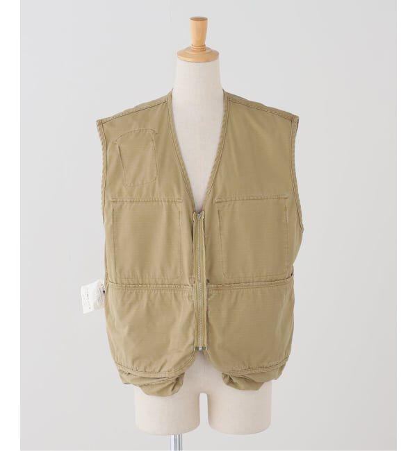 journal standard L'essage「INSCRIRE/アンスクリア Cotton Rip Stop Fishing Vest ベスト」|ダウンベスト・ベスト|
