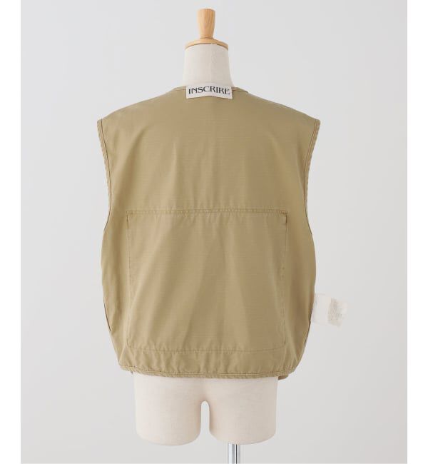 journal standard L'essage「INSCRIRE/アンスクリア Cotton Rip Stop Fishing Vest ベスト」|ダウンベスト・ベスト|