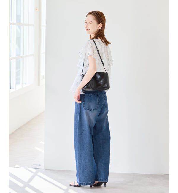 U by SPICK&SPAN「バレルレッグバギーデニム」|デニム|