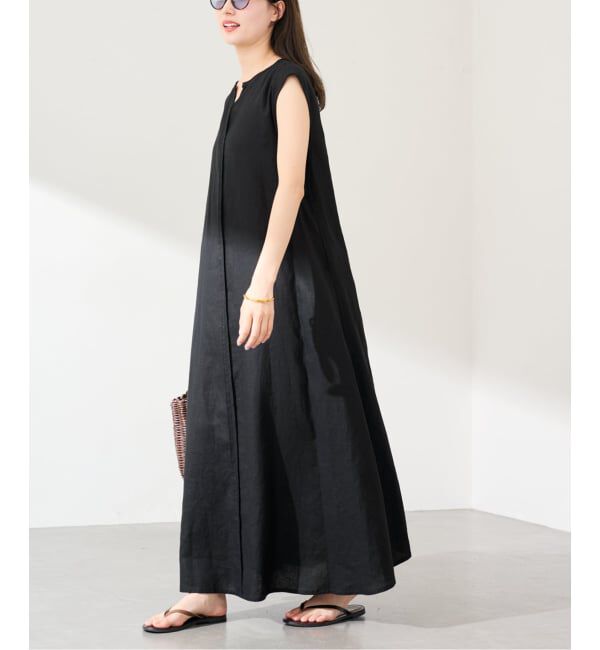 FRAMeWORK「LINEN フレアワンピース」|ワンピース|