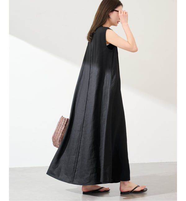 FRAMeWORK「LINEN フレアワンピース」|ワンピース|