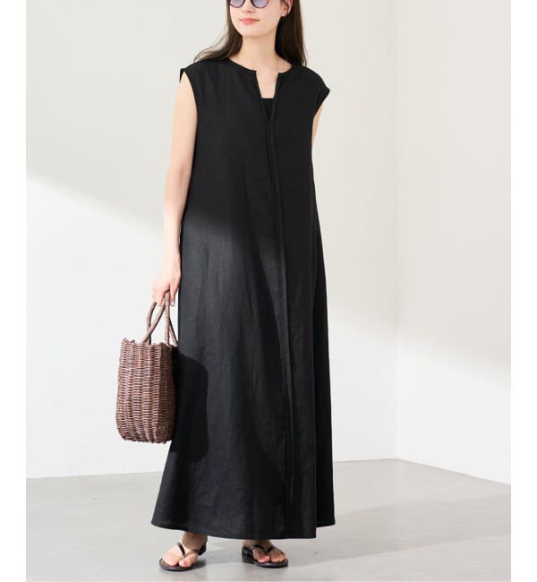 FRAMeWORK「LINEN フレアワンピース」|ワンピース|