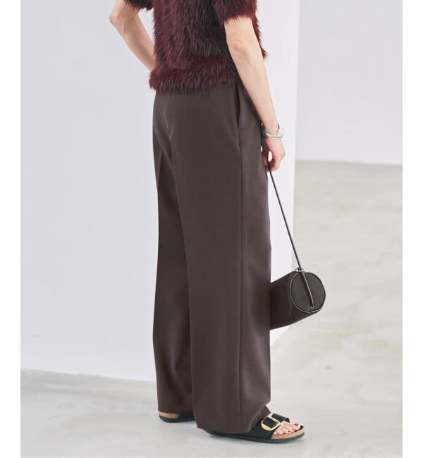 Spick and Span「ダブルクロス1タックパンツ」|スラックス|