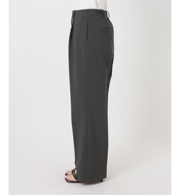 Spick and Span「ダブルクロス1タックパンツ」|スラックス|