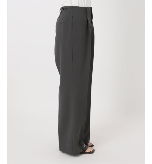 Spick and Span「ダブルクロス1タックパンツ」|スラックス|